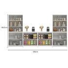 Armários Americanos Para Cozinha Conjunto 4 Peças Branco Gelo