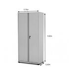 Armários De Aço Multiuso Baixo - 1,62x0,75x0,40m - Pandin - C