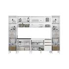 Armários De Cozinha 6 Módulos 100% Mdf Vidro Reflecta Branco