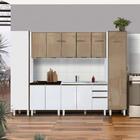 Armários De Cozinha 6 Módulos 100% Mdf Vidro Reflecta Branco