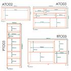 Armarios Lavanderia 4 Modulos Mdf 270 Cm Tosc Mxm