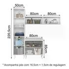 Armarios Multiuso Lavanderia Kali 4 Peças Mdf Kali Premium Cj7