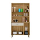 Armários Para Cozinha 6 Portas E 1 Gaveta Apolo Freijó / Soft