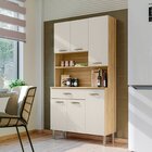 Armários Para Cozinha 6 Portas E 1 Gaveta Apolo Freijó / Soft