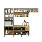 Armários Para Cozinha Com Balcão Com Tampo Urbane Freijó/vani