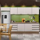 Armários Para Cozinha Completa 5 Módulos Carvalho Oak Off Whi