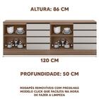 Armários Para Cozinha Completa 5 Módulos Carvalho Oak Off Whi