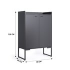 Armários Para Escritório Alto Industria 2 Portas Iron Espress