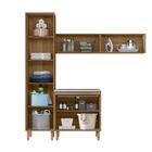 Armários Para Lavanderia 4 Módulos 100% Mdf Com Porta Bascula