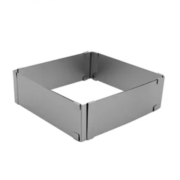 Aro De Bolo Quadrado Inox 15cm A 28cm X 5cm Carol Fiorentino