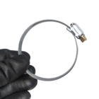 Aro Duto De Exaustão + Abraçadeira 80mm Para Aquecedores