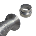 Aro Duto De Exaustão + Redutor Chaminé 100mm P/ Aquecedores