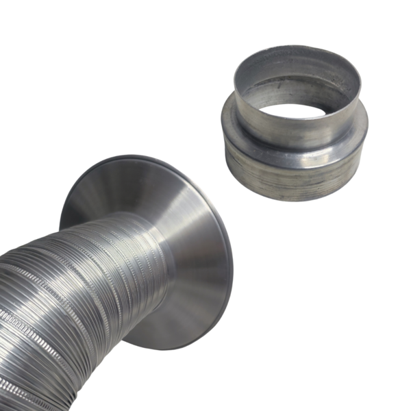 Aro Duto De Exaustão + Redutor Chaminé 100mm P/ Aquecedores