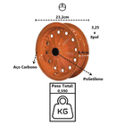 Aro Roda Para Carrinho De Mão Aço Carbono 8pol 45 50 E 60l