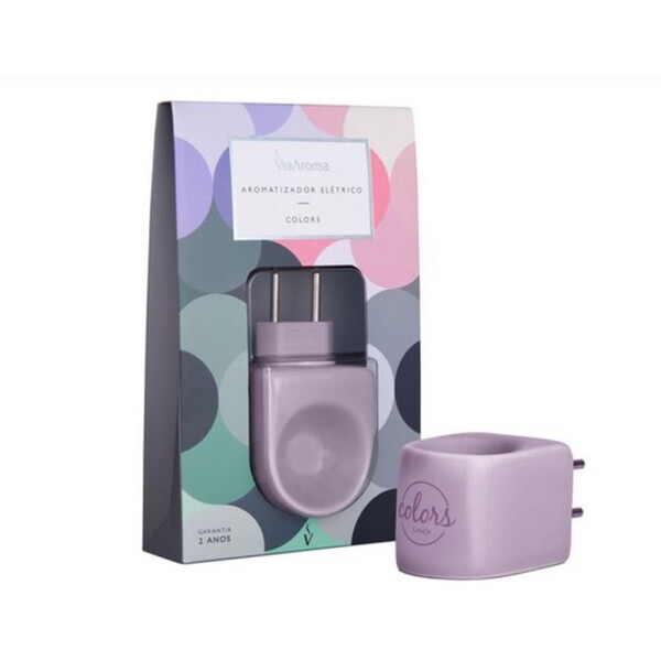 Aromatizador Elétrico Porcelana Lilás - Via Aroma