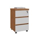 Arquivo 4 Gavetas E Gaveteiro Tuvalu Freijó Branco