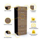 Arquivo 4 Gavetas Pandin Pe40 - Naturalle