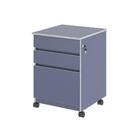 Arquivo Com 3 Gavetas Medina Azul