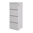 Arquivo Com 4 Gavetas Jessica Cinza