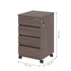 Arquivo Com 4 Gavetas Verbena Freijo