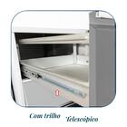 Arquivo De Aço 04 Gav - Chapa # 26 - Trilho Telesc - (57cm) -