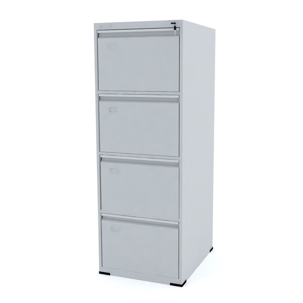 Arquivo De Aço 4 Gavetas Pandin Rptcm - Cinza