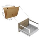 Arquivo De Madeira 4 Gavetas Of04gp25 Branco/noce Natualle