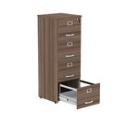 Arquivo De Madeira 4 Gavetas Of04gp25 Walnut