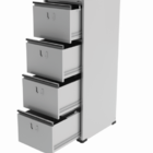 Arquivo Em Aço Com Profundidade 71cm Largura 47cm Com 4 Gavet