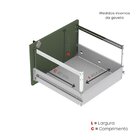 Arquivo Madeira 04 Gavetas Of04gp25 Branco/salvia