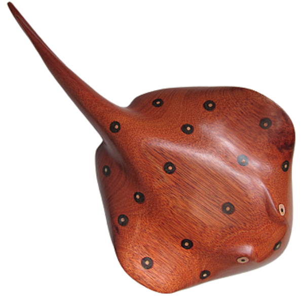 Arraia Marchetada Em Madeira Muirapiranga 30cm - Etnia Baré