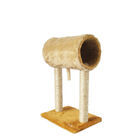Arranhador Com Tubo E Sisal Para Gatos 64x40 Caramelo Com Bege