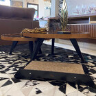 Arranhador De Chão Para Gato Refil De Papelão Preto Acetinado