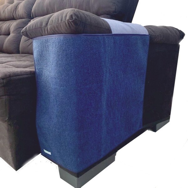 Arranhador De Gatos E Protetor Sofá - Lado Esquerdo 1 Peça Az