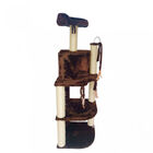 Arranhador Grande Para Gatos Top Toca Marrom 3 Andares