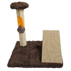 Arranhador Para Gato Com Rampa E Poste Ld Pet  Marrom