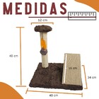 Arranhador Para Gato Com Rampa E Poste Ld Pet  Preto