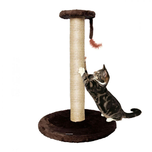 Arranhador Para Gato Torre Gigante 80 Cm Com Sisal Marrom