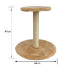 Arranhador Para Gatos Com Duas Bases Bege Lilies Móveis