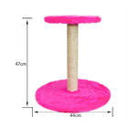 Arranhador Para Gatos Com Duas Bases Rosa Lilies Móveis