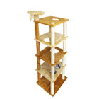 Arranhador Para Gatos Gg Com 5 Andares + 2 Vasilhas Inox Cara