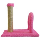 Arranhador Para Gatos Mini Poste Com Obstáculo Ld Pet  Rosa