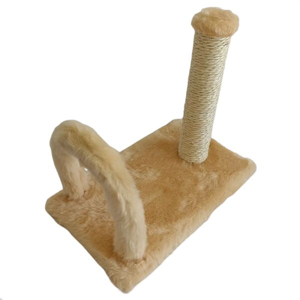 Arranhador Para Gatos Mini Poste Com Obstáculo Ld Pet Creme
