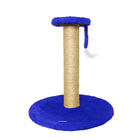 Arranhador Para Gatos Torre 55x51cm Peluciado Com Sisal Azul
