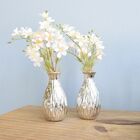 Arranjo Artificial De Flores Campo No Vaso Prateado Pequeno -