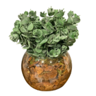 Arranjo Centro De Mesa Verdinho Eucalipto Artificial Completo