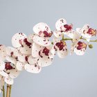 Arranjo Com Duas Orquídeas Artificiais Tigre No Vaso Prateado