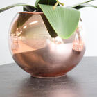 Arranjo Com Três Orquídeas Artificiais Brancas No Vaso Rose G