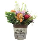 Arranjo De Flores Hortênsia E Rosas Artificiais 28cm