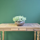 Arranjo De Folhagem Eucaliptos Verdes Artificiais No Vaso Par